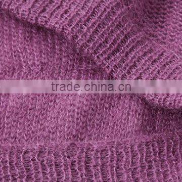 Wholesale Beautiful Purple v Collar Ladies Latest Wool Knitted Sweater Design With High Grade photo-6