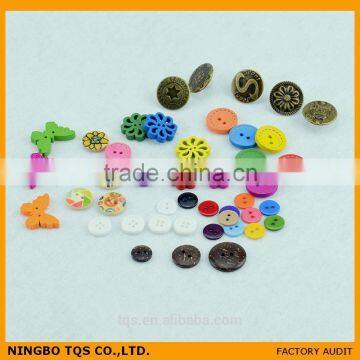 Black and White Spotty All Types of Cloth Buttons photo-4