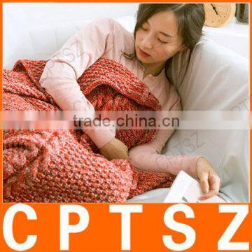 New Design Blankets Cashmere&wool Mermaid Tail Blanket photo-3