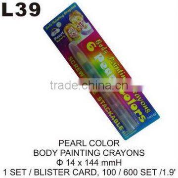 L39 PEARL COLOR BODY PAINT CRAYONS