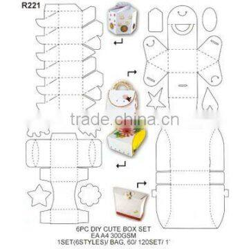 (R221) 6 PC DIY CUTE BOX SET