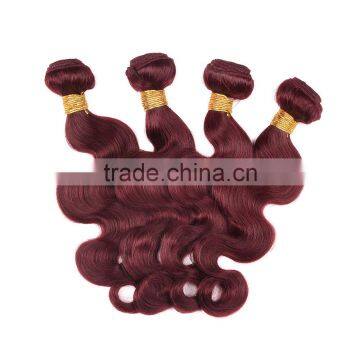 Wholesale China Body Wave Color 99j Hair Weave Red Braiding Hair photo-6