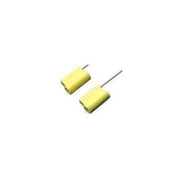 Steel Lock Body Aircraft Cable Security Seals For Truck / Trailer , Yellow