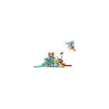 Family Indoor Aqua Splash Water Park Equipment with Fiberglass Slides