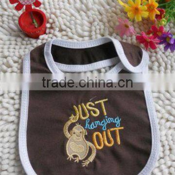 cotton +PEVA sweet wonderful design soft bib for boy