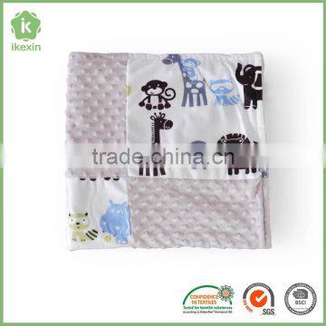 Good Quality Patchwork 100 Polyester Popcorn Blanket