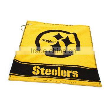 Golf Sport Rally Towel,deluxe Hemmed Hand Cotton Towel, Conner Grommet and Hook Towel, photo-3