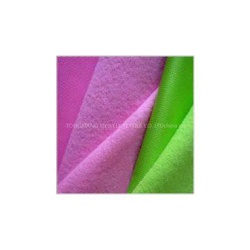 Warp knitted  brushed fabric track suit fabric