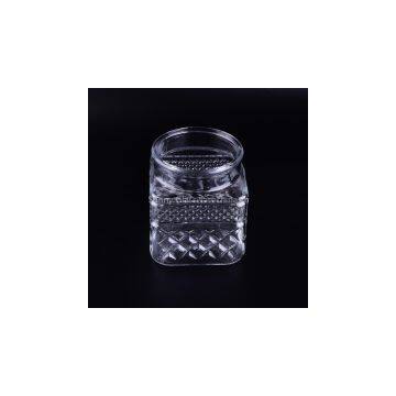 Transparent 1200ml square mason jars