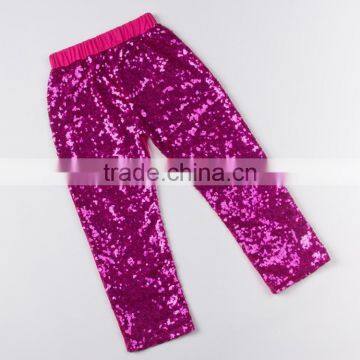 Persnickety top quality full length pink shiny sequin baby girl leggings tights M5070609