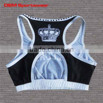 Sexy Sublimated lycra Cheerleading Crop Tops