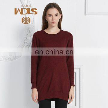 anti-pilling fashion long style women's cashmere sweater