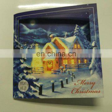 Custom Best Quailty 3d Different Shapes Greeting Cards With Led Light photo-6