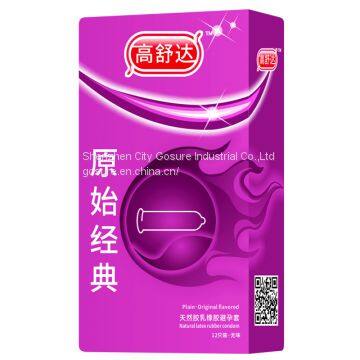 Sex products natural latex male plain condoms