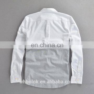 OEM Casual Men's Fancy Style Shirt Boys 100% Cotton Shirt Joint Dress Shirt photo-2