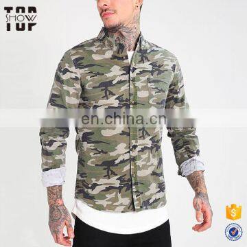 Wholesale alibaba fancy design men camo long sleeve shirt