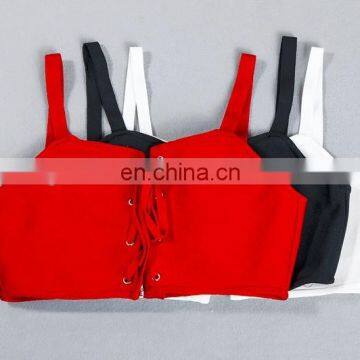 Sexy Ladies Cut-Out Lace up Bra Bralette Bustier Corset Vest Blouse Tank Crop Tops photo-6