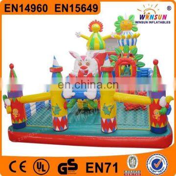 largest sunny baby theme inflatable used soft play equipment for sale