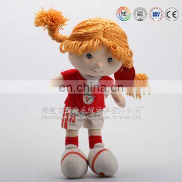 Wholesale Stuffed Yarn Hair Cloth Rag Doll