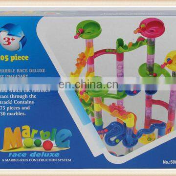 Hot sale big set 105pcs Funny High quality plastic marble run