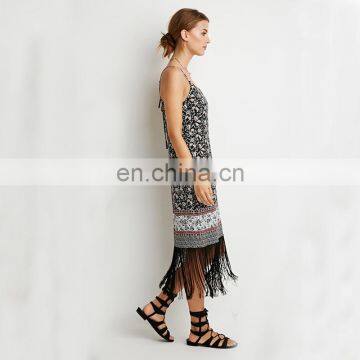 Classic Floral Print Indonesia Long Dresses Wholesale 2015 photo-2