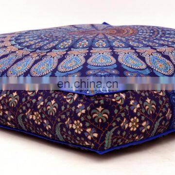 Indian 2017 Mandala Design Cushion Cover Meditation Pillow Case Cushion Cover Dog Bed Square Ottoman Pouf 35*35"