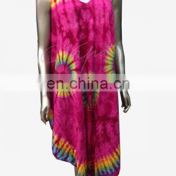 Wholesale Summer Hot Sexy Handmade Tiedye Colorful Dress