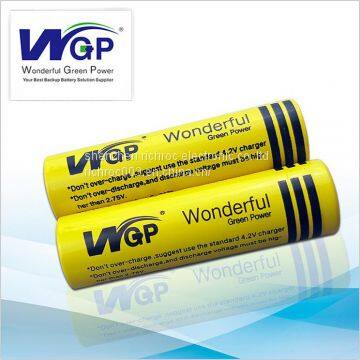 WGP 18650 3.6V/3.7V li-ion battery Cylindrical rechargeable lithium ion battery cell with PCB protection plate