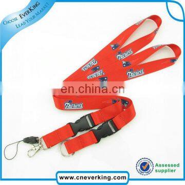 Fashion sports team polyester sublimation lanyard