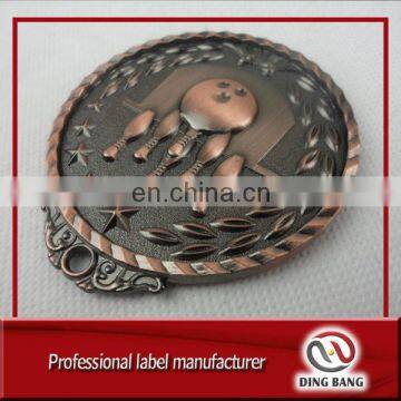 Professional 3D Medallion And Trophy Type Creative Bowling Metal Souvenir Custom Antique Bronze Medal