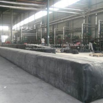 inflated tube forms used for making concrete culverts