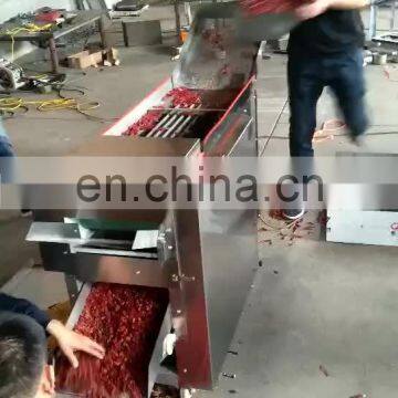 low price Pepper slicer Multifunctional  Dry chili cutter Hob pepper cutter Sifting pepper seeds machine