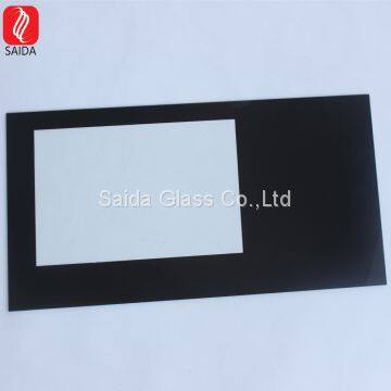 Customized 12.5 inch Black Printed Protective Glass for LCD/LED Display