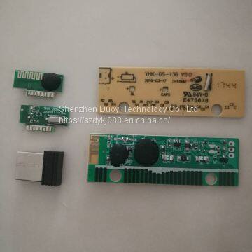 Wireless Mouse RF Module and Wireless Keyboard PCBA Share Same Receiver Combo Set