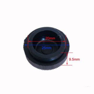 Standard RMS Screw Cap Plastic Black Microscope Objective Lens Cover Microscope Objective Port Dust Cover for Protection photo-3
