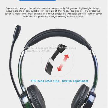 China Beien BT202 bluetooth telephone call center headset noise-cancelling headset customer service