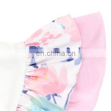 Unique Ruffle Flutter Sleeve Girl Top Baby White Color Top With Colorful Ruffles photo-4