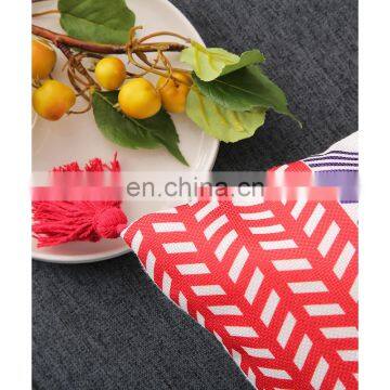 RAWHOUSE Moroccan Pillows Tassel Boho Cotton Square Cushion Cover 18*18 for Chair Sofa Kilim photo-7