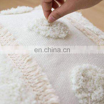 Wholesale Decorative Boho Style Sofa Use Throw Pillow Cushion Cover Boho Tufted Pillow Case With Lace photo-6