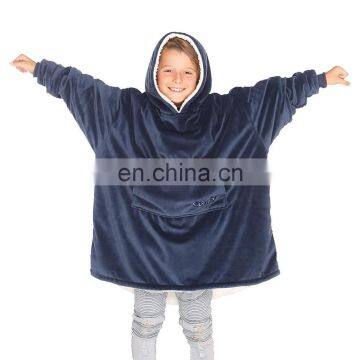 Family Huggle Hoodie Kids Oversized Soft Sherpa Hooded Blanket Sweatshirt photo-2