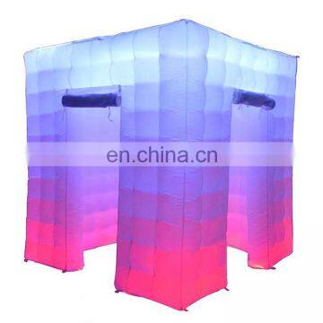 Portable Photobooth Inflatable LED Arch Enclosure Photo Booth Wall Backdrop Tent