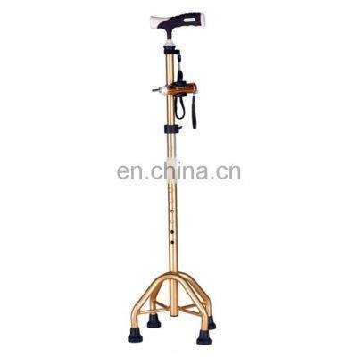 Aluminum Alloy 4 Legs Walking Stick Telescopic Crutch for Rehabilitation Therapy Supplies