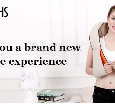 Portable neck and shoulder massager electric 3D kneading shitasu massage belt