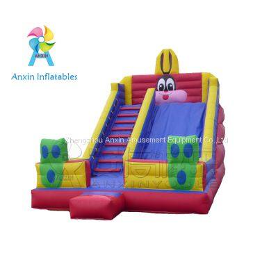 cheap price 0.55mm pvc tarpaulin commercial inflatable slide for kids