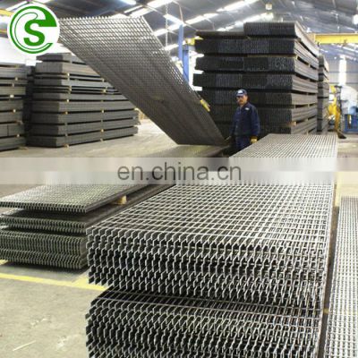 I bar open mesh steel floor grating hot dipped galvanized finish metal