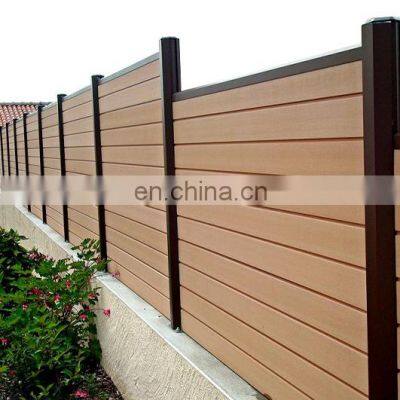 Easy Easy installation waterproof 1.8m*1.8m(6ft) DIY eco-friendly wood plastic composite panel with aluminum wpc fence