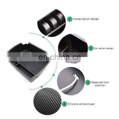 Interior Accessories Parts Silicone Armrest Rest Storage Box Center Control Console Organizer Tray For Kia Soul 2020-2021 photo-2