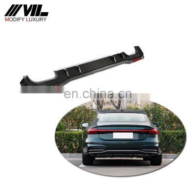 New Fresh Auto Parts Replacement Carbon rear diffuser for Audi A7-sline S7 to RS7 2019-2020