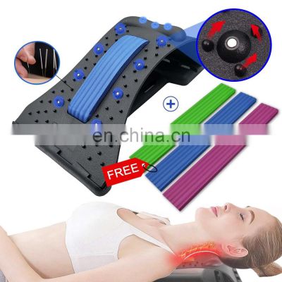 Back Stretcher Lower Lumbar Pain With Neck Massage Magnetic Therapy Acupressure Fitness Device Cervical And Spinal Pain Relieve