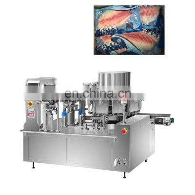 watsapp +86 15140601620 automatic rotary vacuumTilapia Fish Fillet Vacuum Packing Machine